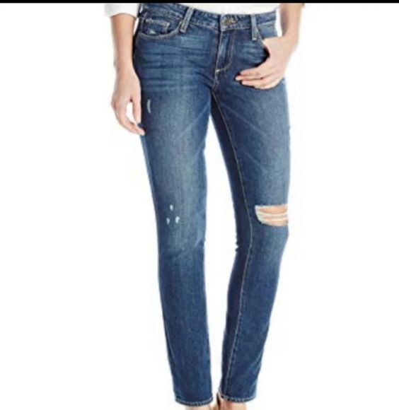 Paige Jimmy Jimmy Skinny Distressed Jeans Size Women's 32 - Picture 1 of 12